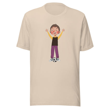 Gazi Character Unisex T-Shirt, Roots & Talks - Soft Cream