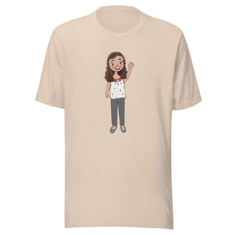 Defne Character Unisex T-Shirt, Roots & Talks - Soft Cream