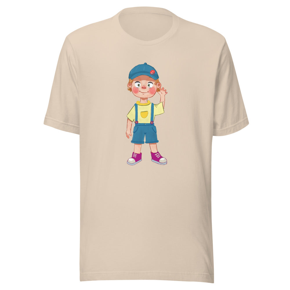 Giray Character Unisex T-Shirt, Roots & Talks - Soft Cream