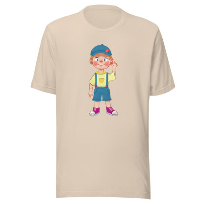 Giray Character Unisex T-Shirt, Roots & Talks - Soft Cream