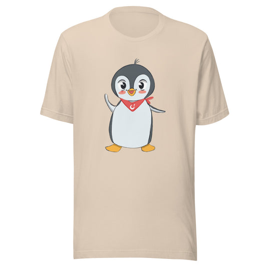 Pingucan Penguin Unisex T-Shirt, Roots & Talks - Soft Cream