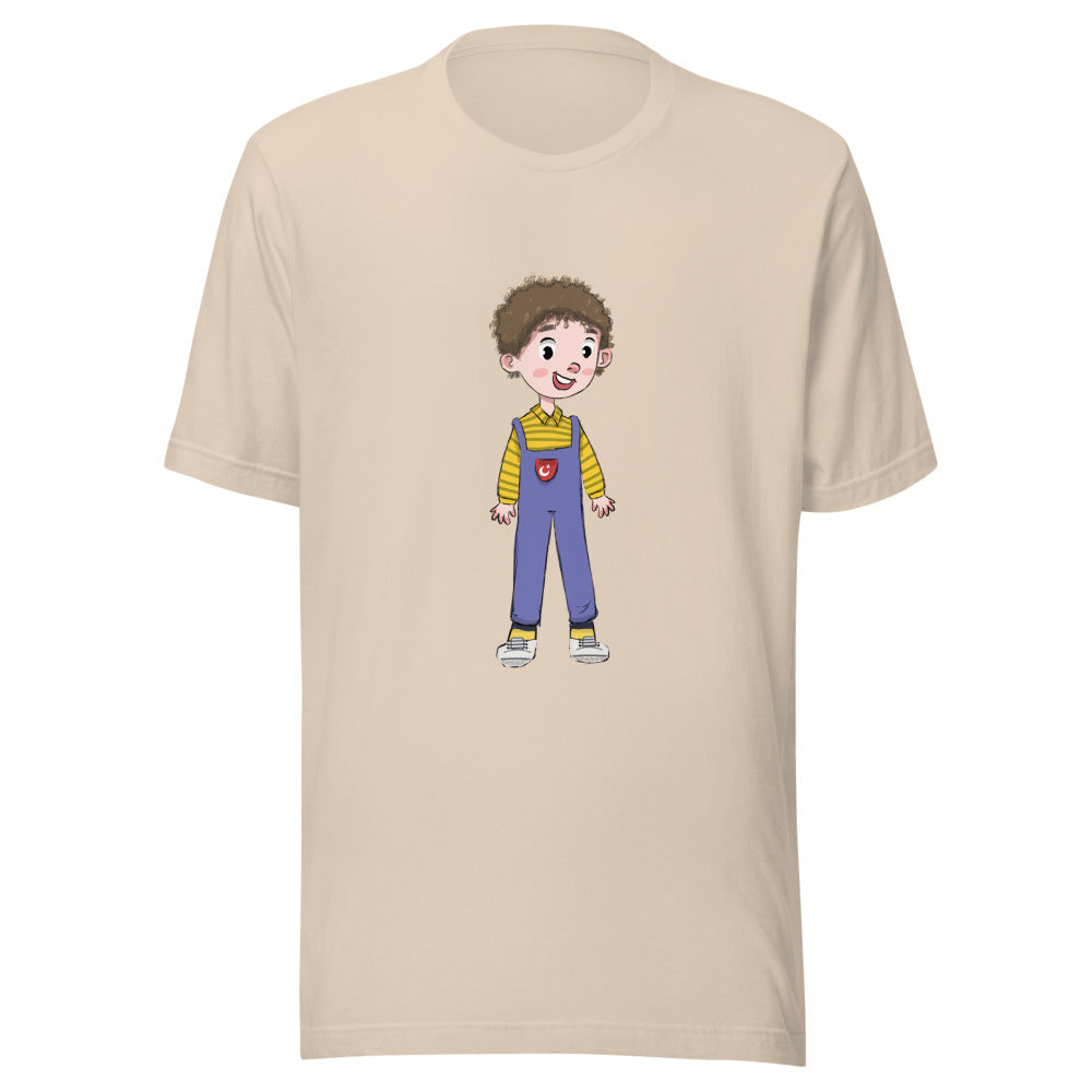Ahmet Character Unisex T-Shirt, Roots & Talks - Soft Cream