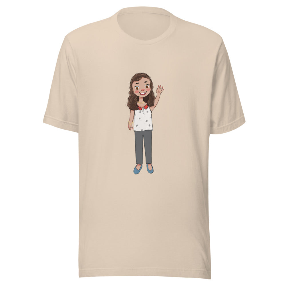 Defne Character Unisex T-Shirt, Roots & Talks - Soft Cream