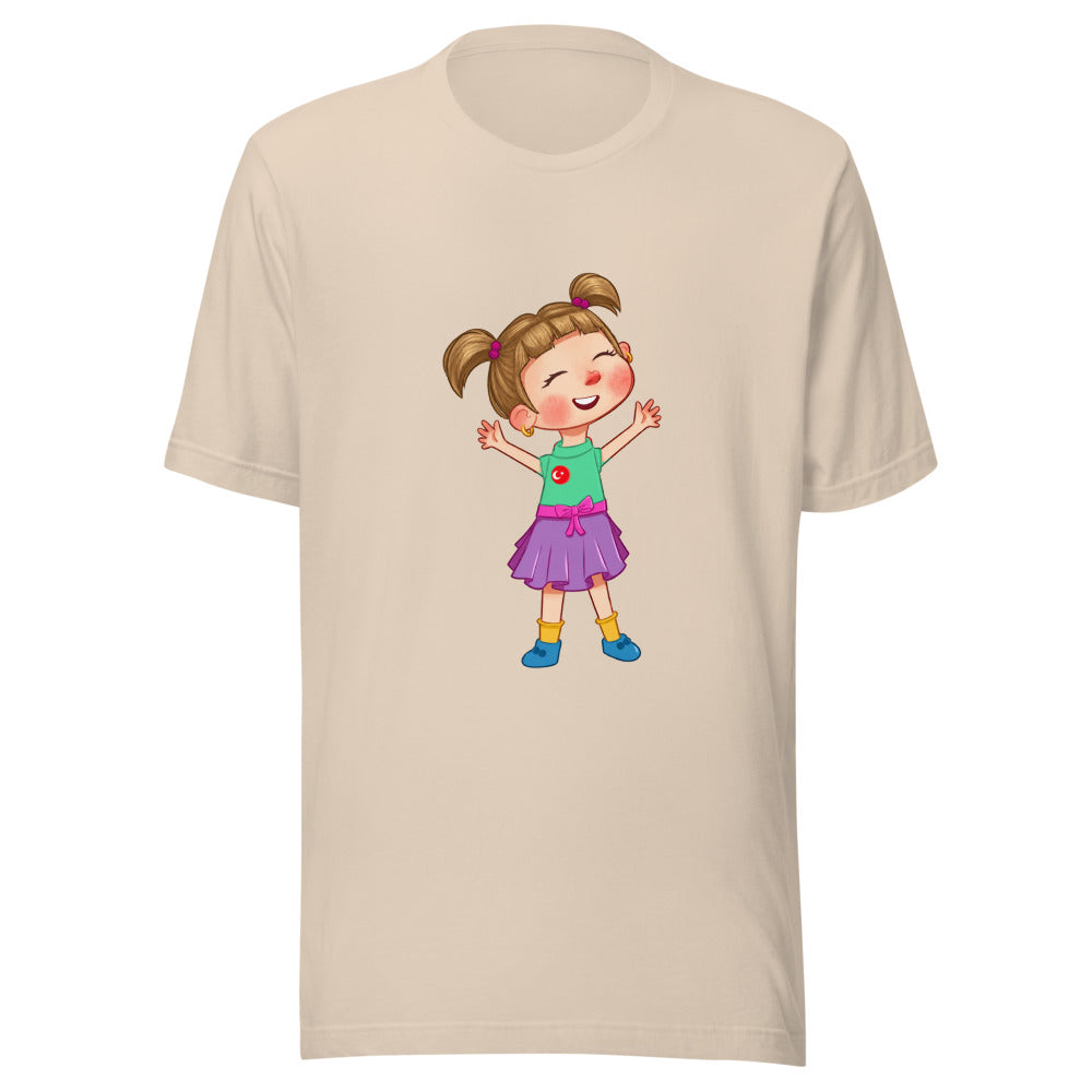 Ela Character Unisex T-Shirt, Roots & Talks - Soft Cream