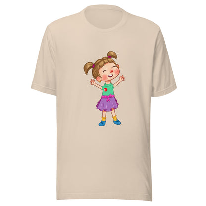 Ela Character Unisex T-Shirt, Roots & Talks - Soft Cream
