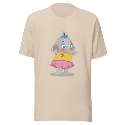 Filiz Elephant Unisex T-Shirt, Roots & Talks - Soft Cream