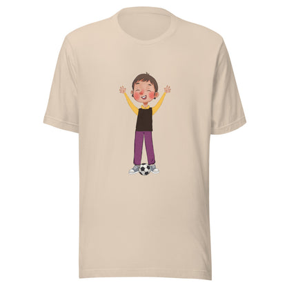 Gazi Character Unisex T-Shirt, Roots & Talks - Soft Cream