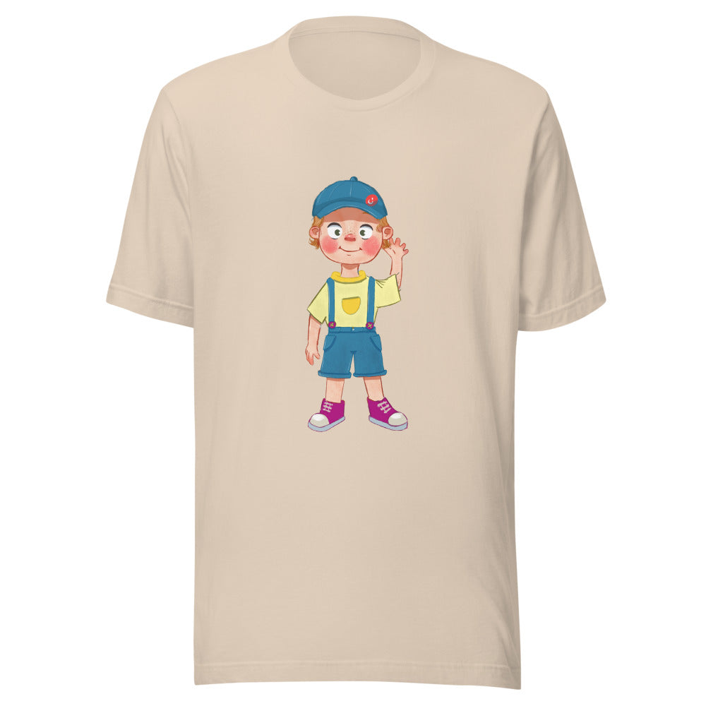 Giray Character Unisex T-Shirt, Roots & Talks - Soft Cream