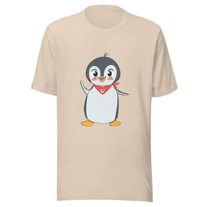 Pingucan Penguin Unisex T-Shirt, Roots & Talks - Soft Cream