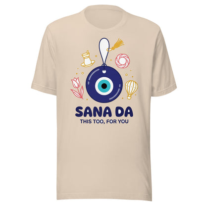 Sana Da Unisex T-Shirt, Roots & Talks - Soft Cream