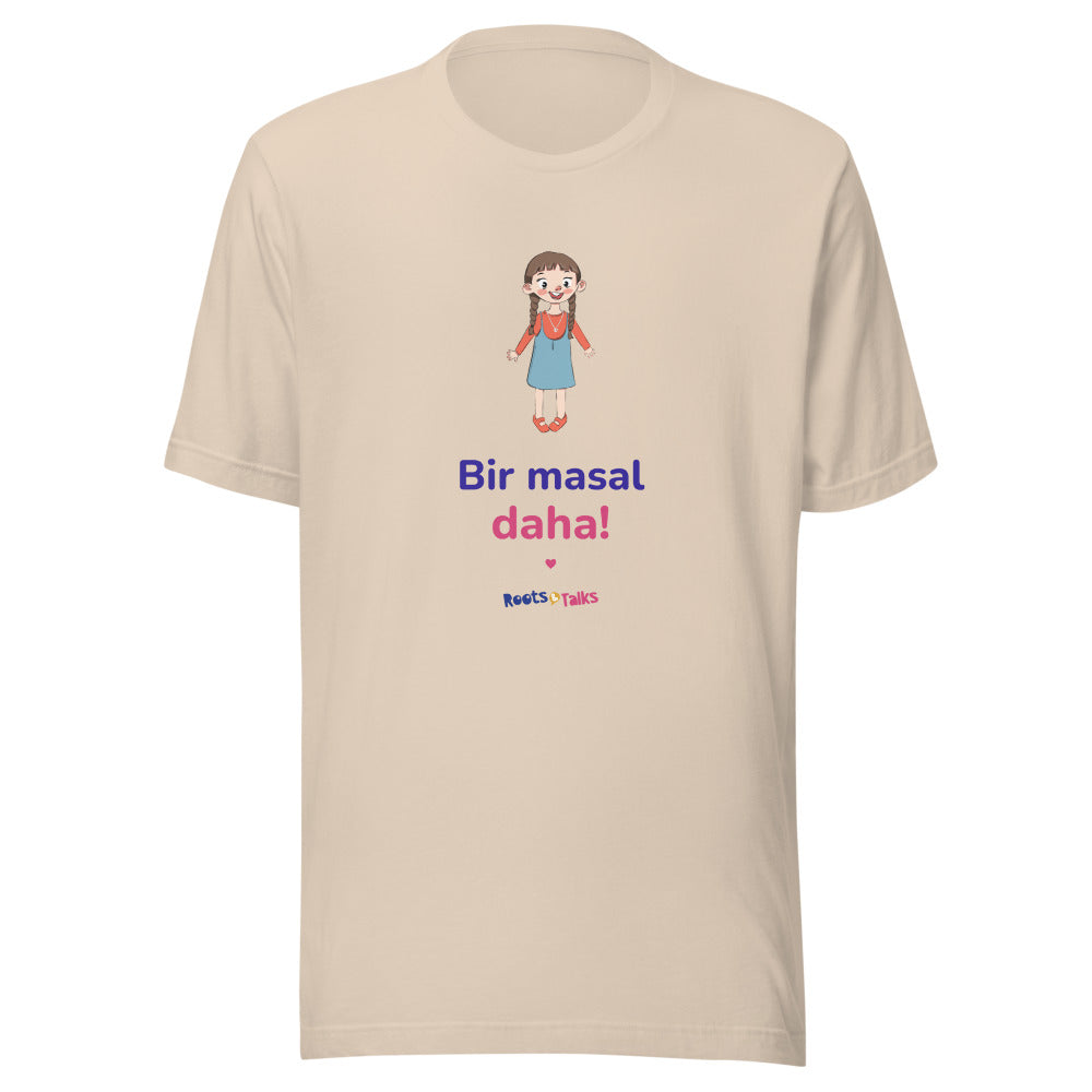 Bir Masal Daha Unisex T-Shirt, Roots & Talks - Soft Cream