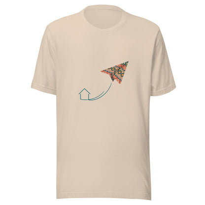 Kilim Flight Unisex T-Shirt, Roots & Talks - Soft Cream