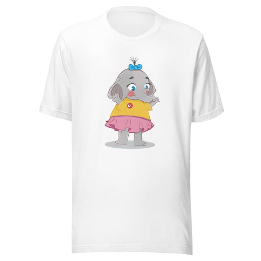 Filiz Elephant Unisex T-Shirt, Roots & Talks - White