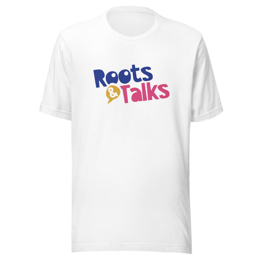 Roots & Talks Logo Unisex T-Shirt - White