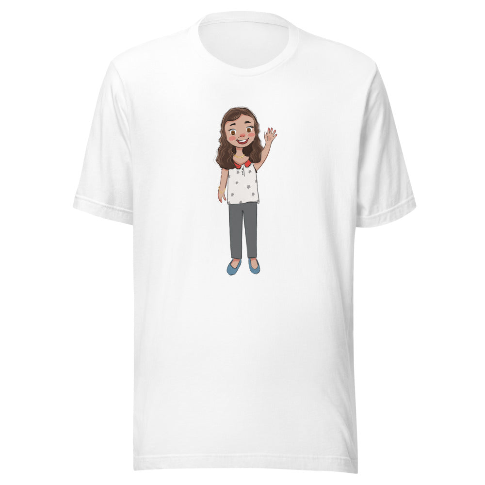 Defne Character Unisex T-Shirt, Roots & Talks - White