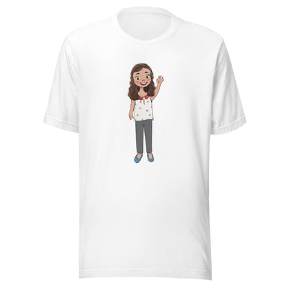 Defne Character Unisex T-Shirt, Roots & Talks - White