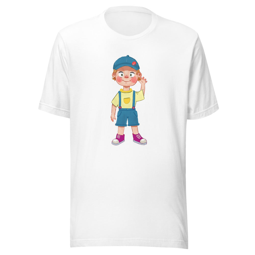 Giray Character Unisex T-Shirt, Roots & Talks - White