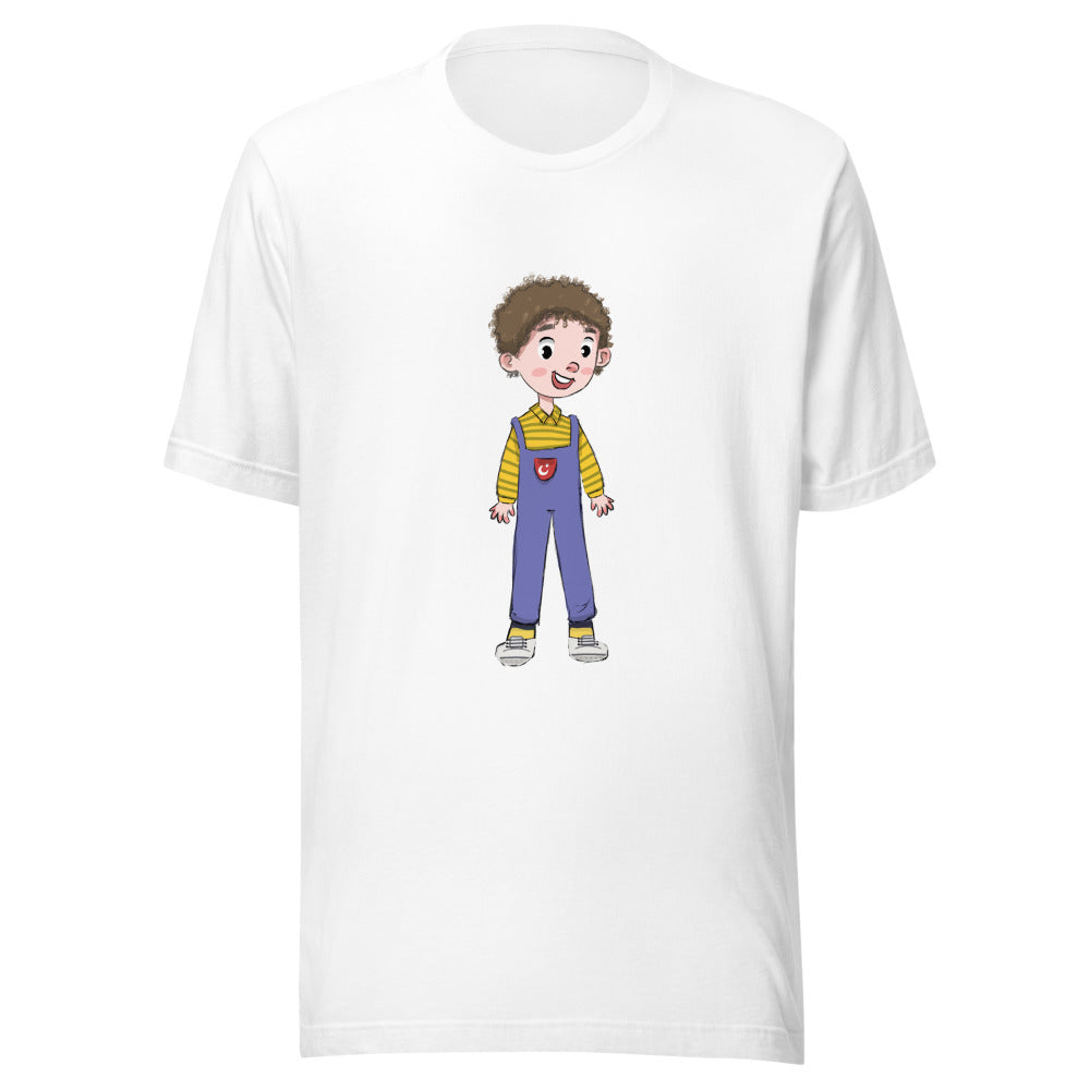 Ahmet Character Unisex T-Shirt, Roots & Talks - White