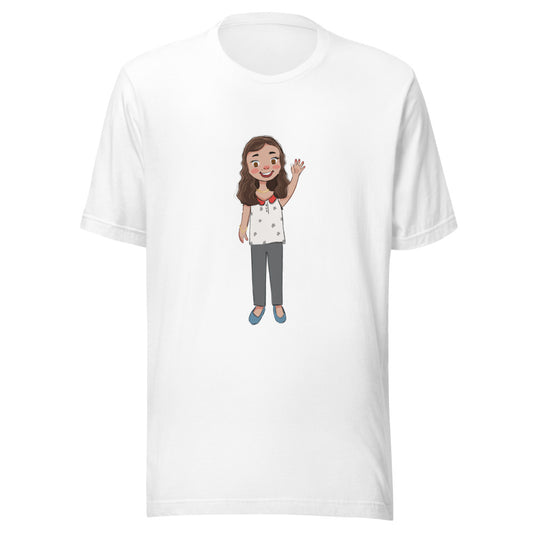 Defne Character Unisex T-Shirt, Roots & Talks - White