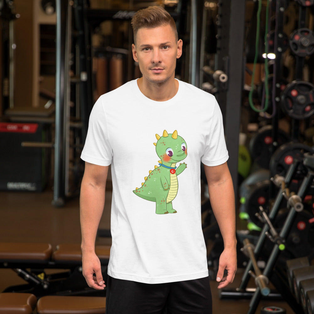 Dino Dinosaur Unisex T-Shirt, Roots & Talks - lifestyle photo 2