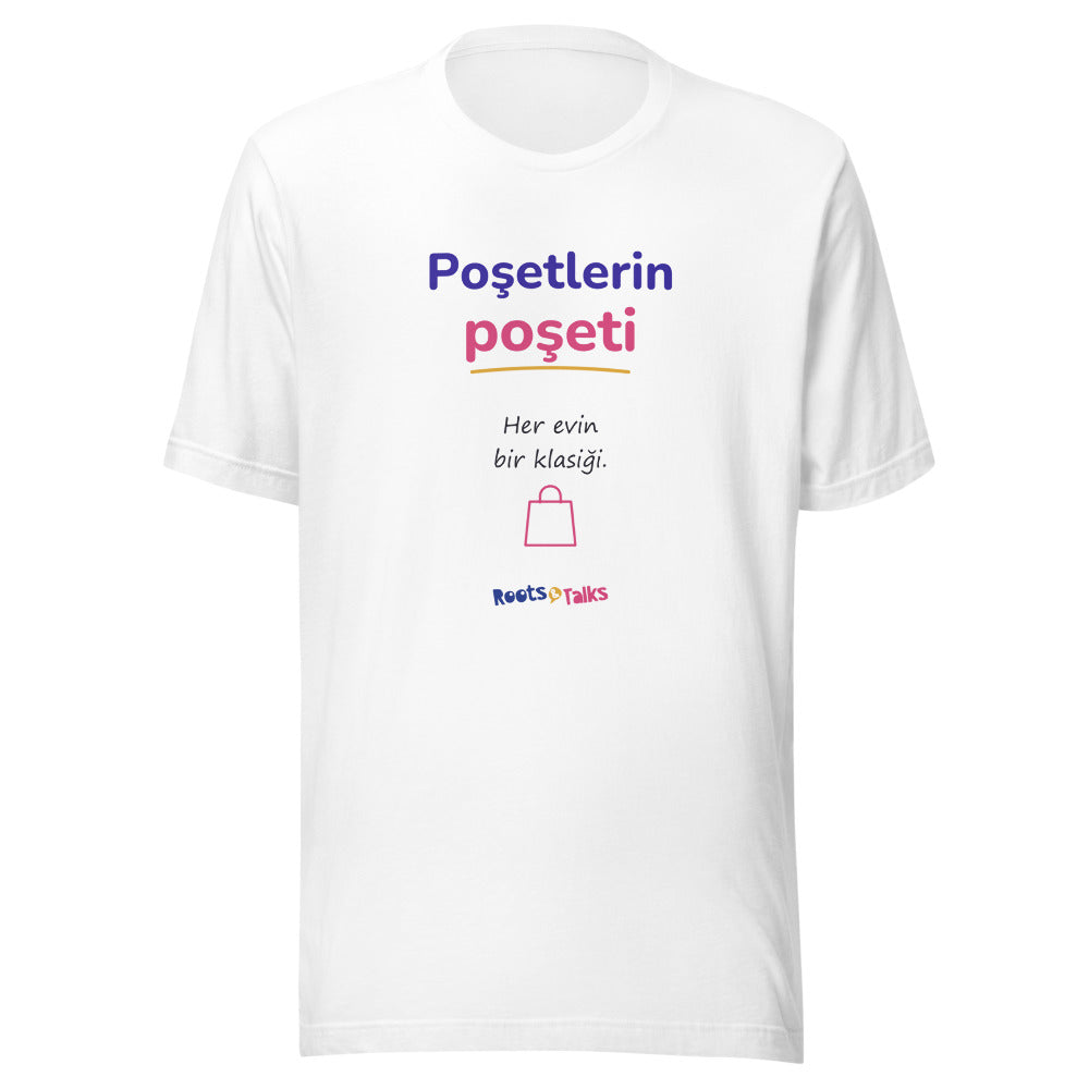 Poşetlerin Poşeti Unisex T-Shirt, Roots & Talks - White