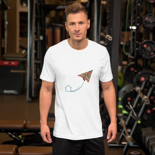 Kilim Flight Unisex T-Shirt, Roots & Talks - lifestyle photo 2