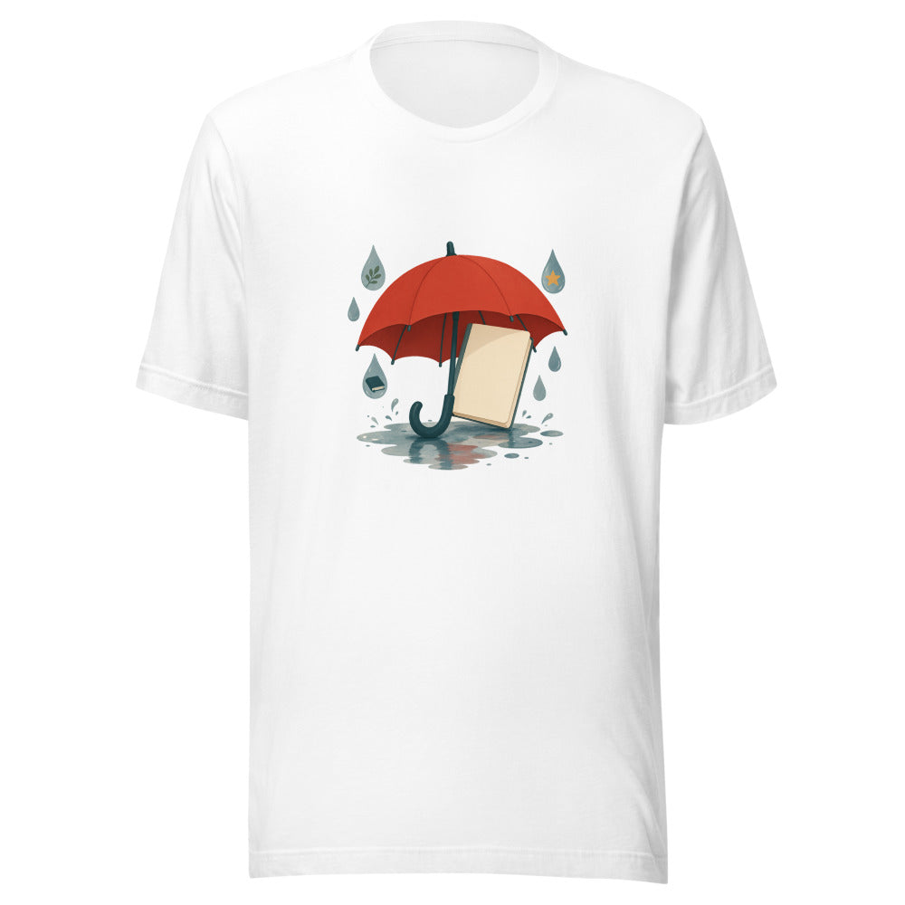 Word Umbrella Unisex T-Shirt, Roots & Talks - White