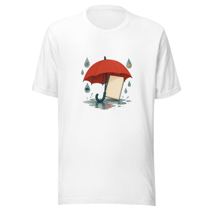 Word Umbrella Unisex T-Shirt, Roots & Talks - White