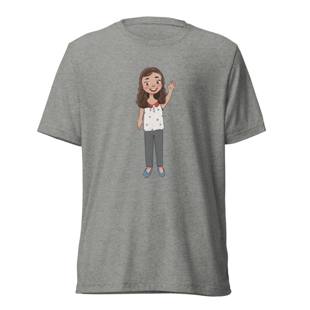 Defne Character Unisex Tri-Blend T-Shirt, Roots & Talks - Athletic Grey Triblend