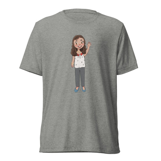 Defne Character Unisex Tri-Blend T-Shirt, Roots & Talks - Athletic Grey Triblend