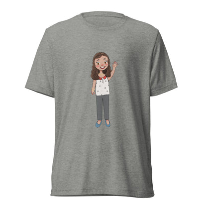 Defne Character Unisex Tri-Blend T-Shirt, Roots & Talks - Athletic Grey Triblend