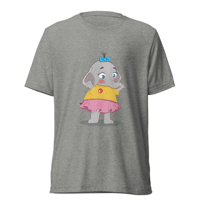 Filiz Elephant Unisex Tri-Blend T-Shirt, Roots & Talks - Athletic Grey Triblend