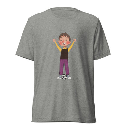 Gazi Character Unisex Tri-Blend T-Shirt, Roots & Talks - Athletic Grey Triblend