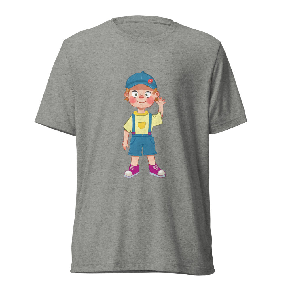 Giray Character Unisex Tri-Blend T-Shirt, Roots & Talks - Athletic Grey Triblend