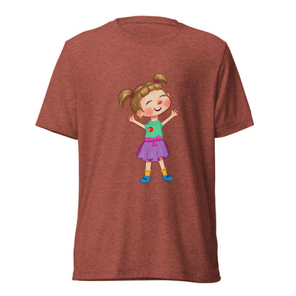 Ela Character Unisex Tri-Blend T-Shirt, Roots & Talks - Clay Triblend