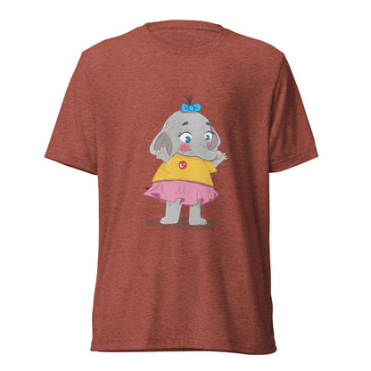 Filiz Elephant Unisex Tri-Blend T-Shirt, Roots & Talks - Clay Triblend