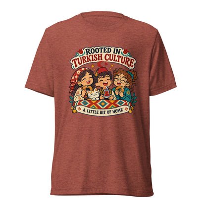 Rooted in Turkish Culture Unisex Tri-Blend T-Shirt, Roots & Talks - Clay Triblend