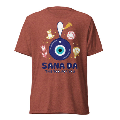 Sana Da Unisex Tri-Blend T-Shirt, Roots & Talks - Clay Triblend