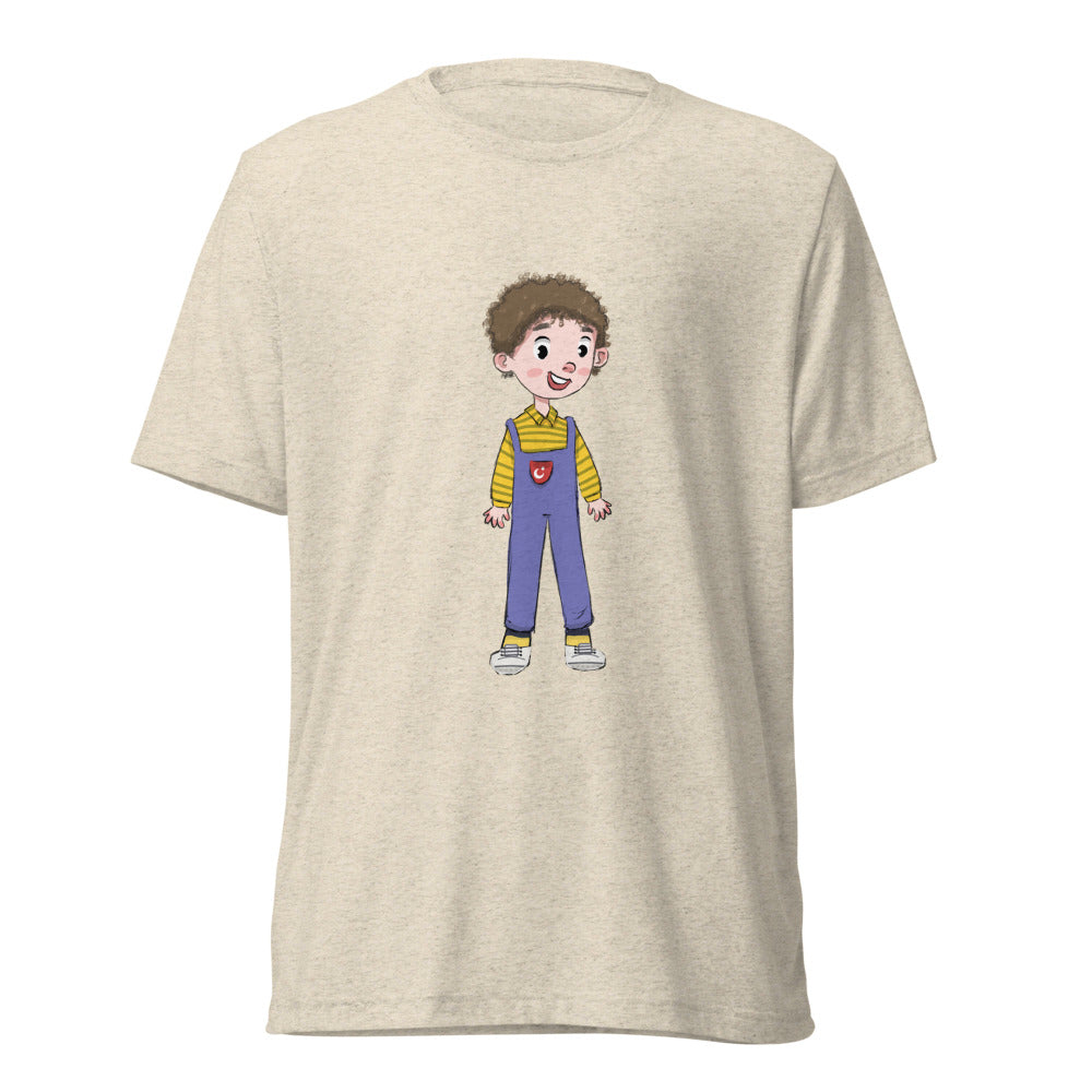 Ahmet Character Unisex Tri-Blend T-Shirt, Roots & Talks - Oatmeal Triblend