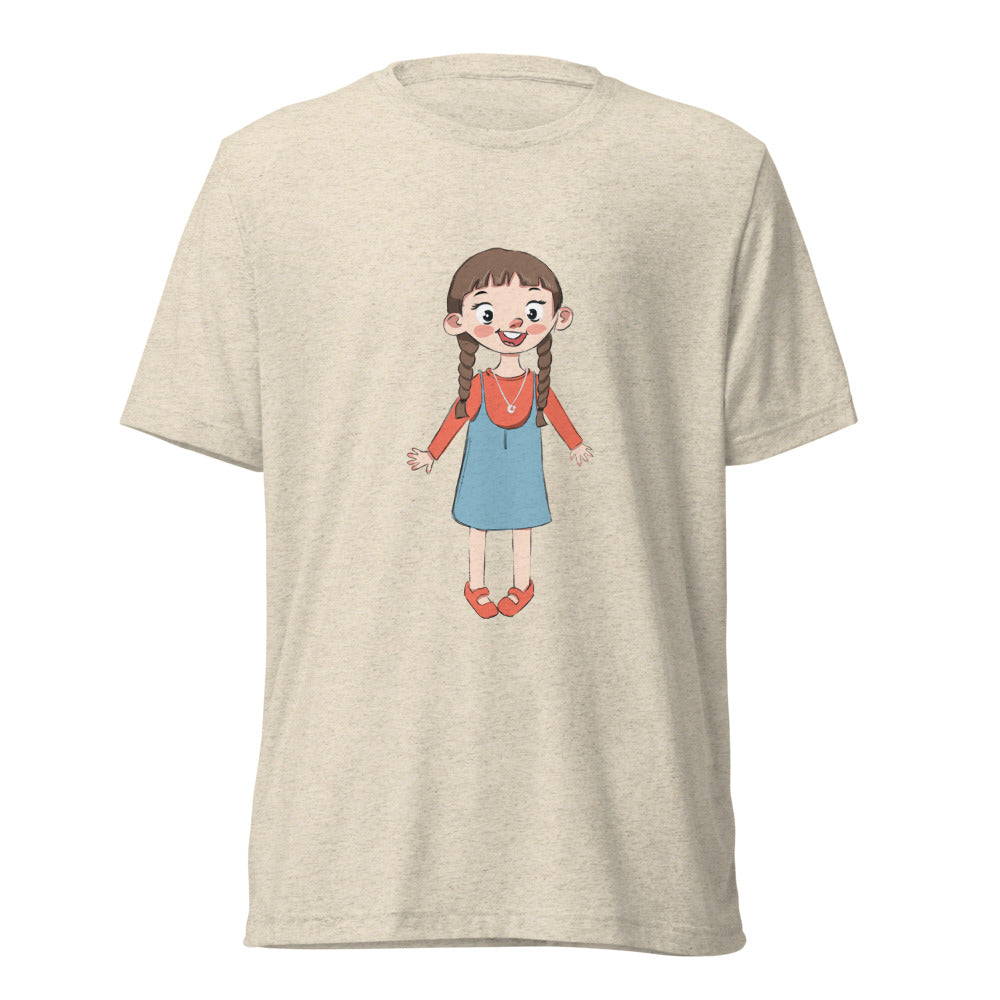 Eylül Character Unisex Tri-Blend T-Shirt, Roots & Talks - Oatmeal Triblend