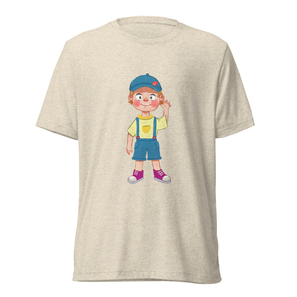 Giray Character Unisex Tri-Blend T-Shirt, Roots & Talks - Oatmeal Triblend