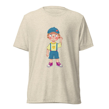 Giray Character Unisex Tri-Blend T-Shirt, Roots & Talks - Oatmeal Triblend