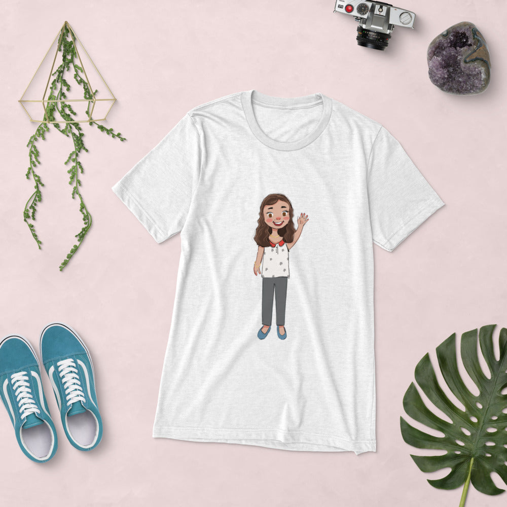 Defne Character Unisex Tri-Blend T-Shirt, Roots & Talks - lifestyle photo 1