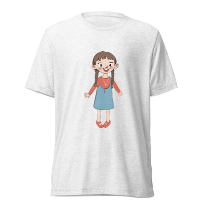 Eylül Character Unisex Tri-Blend T-Shirt, Roots & Talks - Solid White Triblend