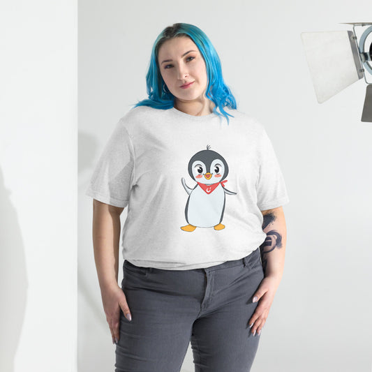 Pingucan Penguin Unisex Tri-Blend T-Shirt, Roots & Talks - lifestyle photo 2