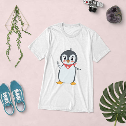 Pingucan Penguin Unisex Tri-Blend T-Shirt, Roots & Talks - lifestyle photo 1