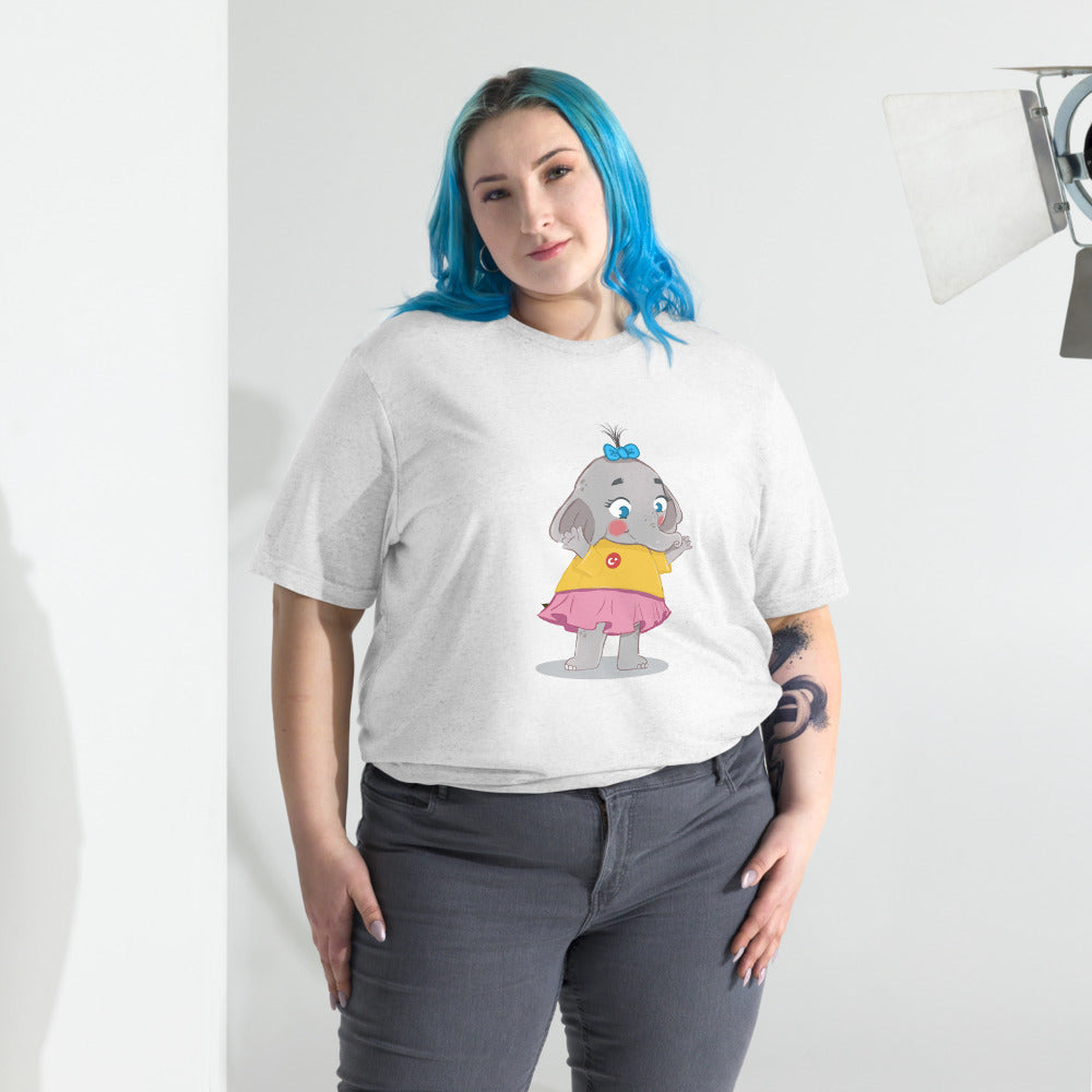 Filiz Elephant Unisex Tri-Blend T-Shirt, Roots & Talks - lifestyle photo 2