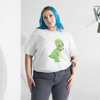 Dino Dinosaur Unisex Tri-Blend T-Shirt, Roots & Talks - lifestyle photo 2