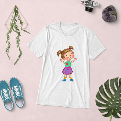 Ela Character Unisex Tri-Blend T-Shirt, Roots & Talks - lifestyle photo 1