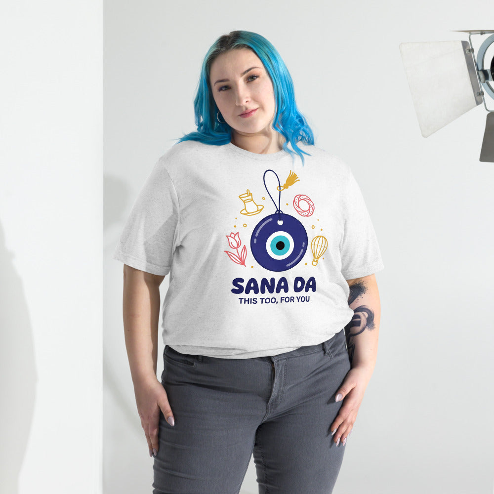 Sana Da Unisex Tri-Blend T-Shirt, Roots & Talks - lifestyle photo 2